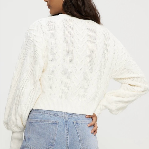 NWT Kuwalla Tee Braided kit cardigan (cream) NWT - Picture 3 of 4